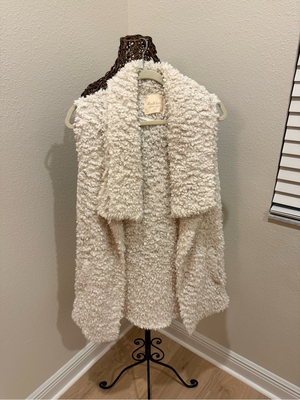 Cozy Cream Sherpa Open Vest